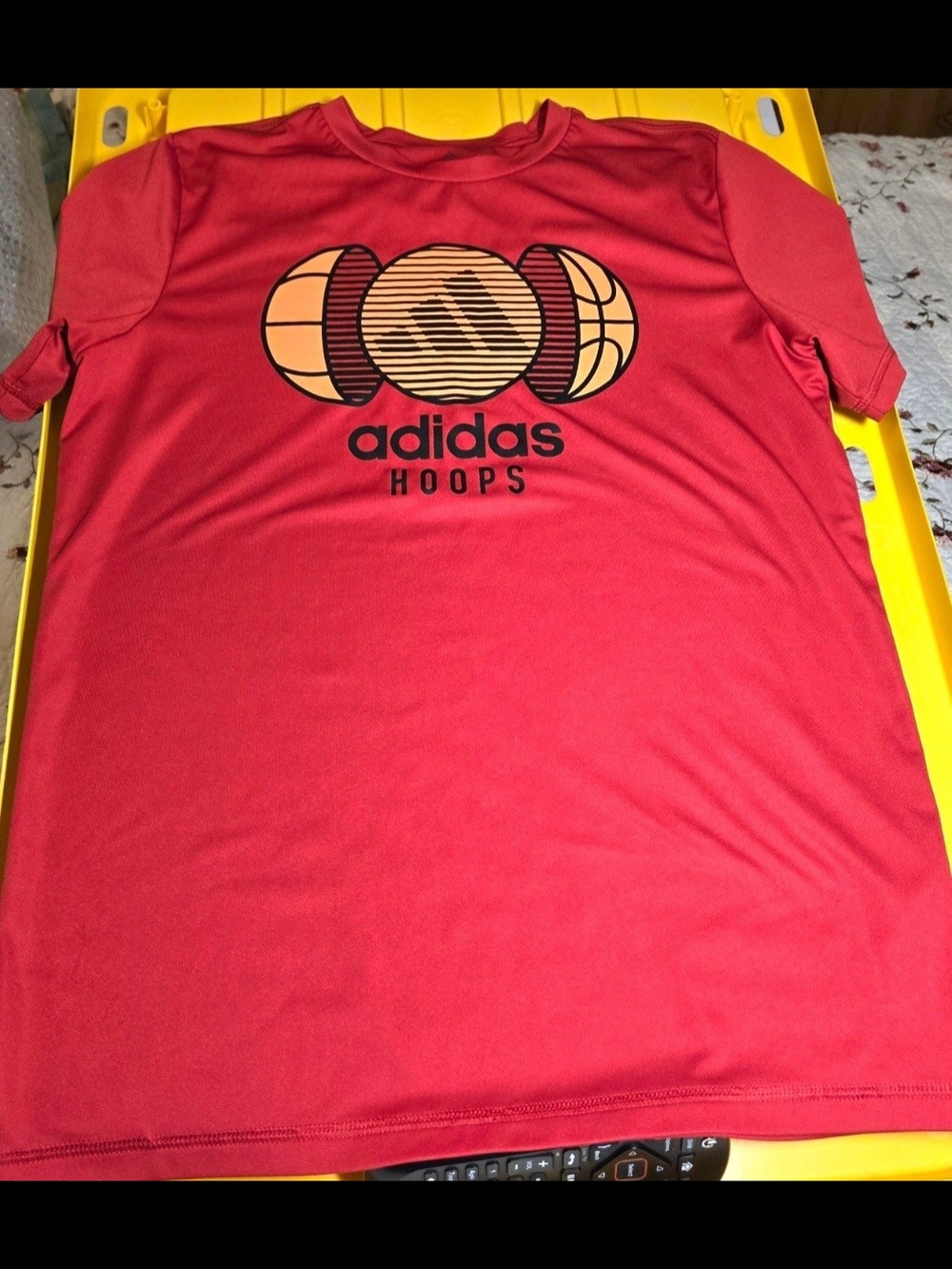 Adidas Hoops AEROREADY Basketball Graphic Tee Boy's Large